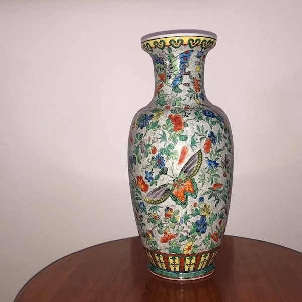 Large Antique Floor Vase - Etsy