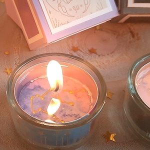 Tealight message with zodiac sign