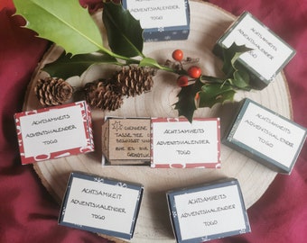 Mindfulness Advent Calendar to go / with new tasks