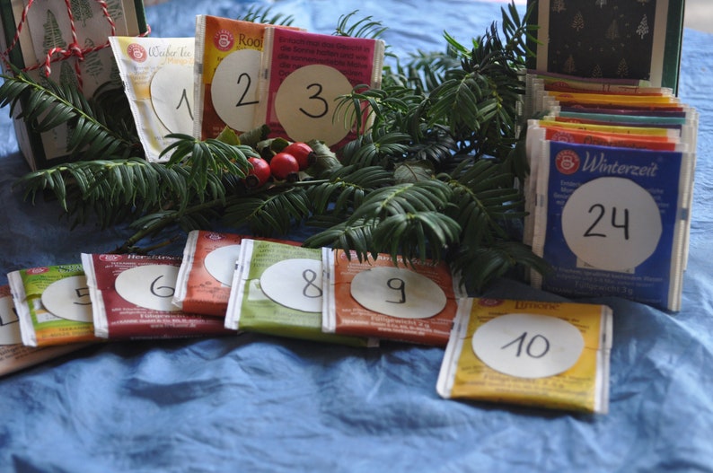 Calendrier de lAvent thé | Etsy