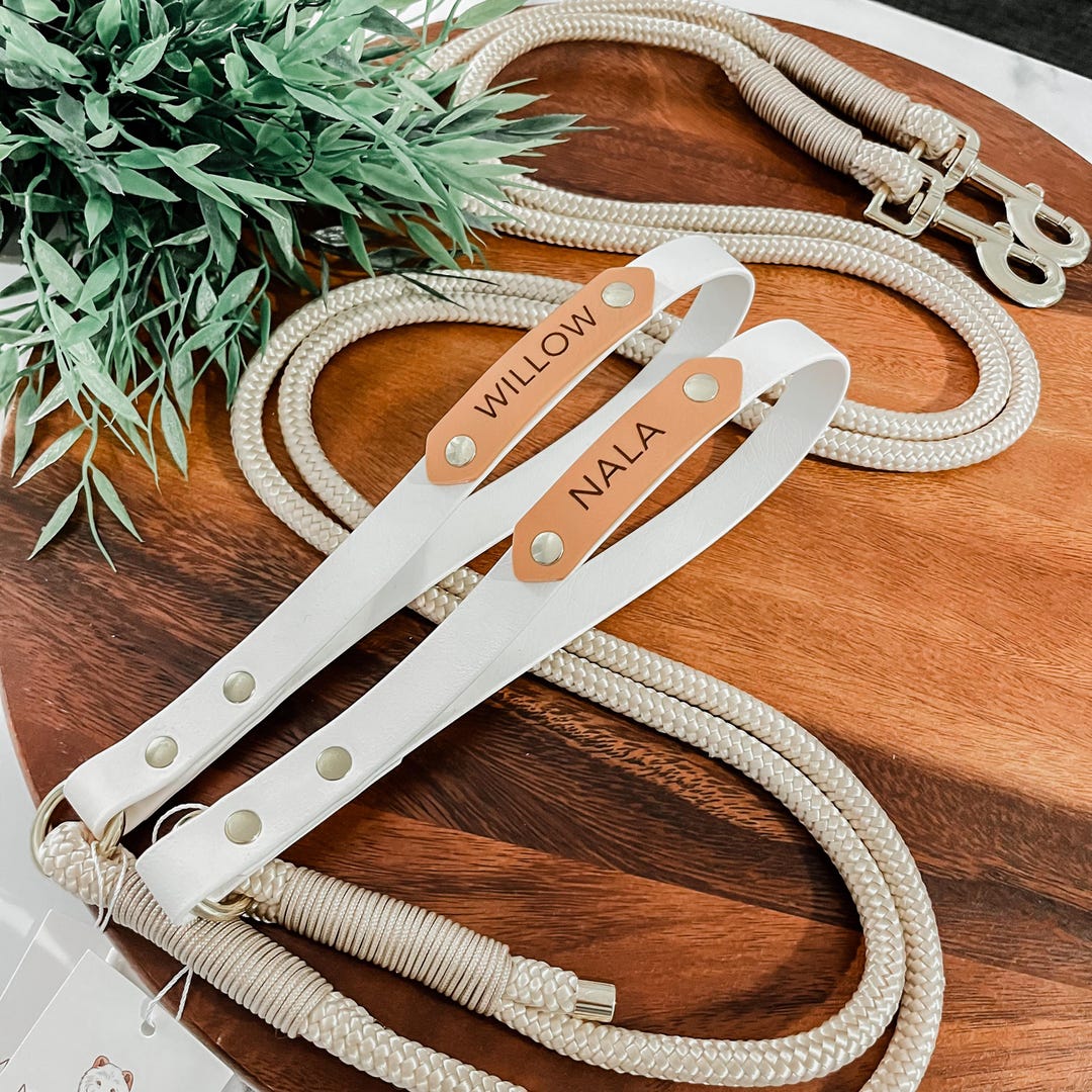 Waterproof Rope Dog Leash, Biothane Handle, Personalized Puppy Leash - Etsy