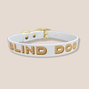 Waterdichte biothane tweekleurige hondenhalsband, gepersonaliseerde hondenhalsband met naam, hondentrainingskraag, veganistische leren hondenhalsband, puppyhalsband