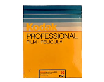 Kodak 200 #6176 8x10" 40 Sheets Ektachrome 200 Professional Color Slide (Transparency) Film (ISO-200) Expired 05/1993