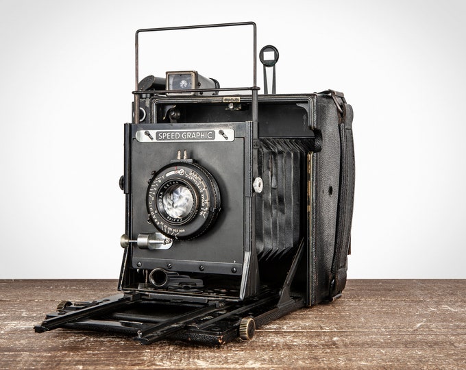 Graflex Speed Graphic 4x5 Large Format Press Film Camera With Kodak ...