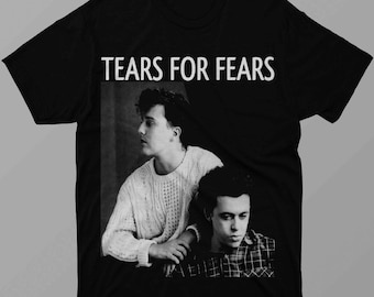 希少 80s TEARS FOR FEARS US TOUR'85 Tシャツ Vtg 1985 Tears for Fears Concert T-shirt Yellow L/XL 80s