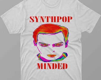 Camiseta new wave pós-punk syntpop