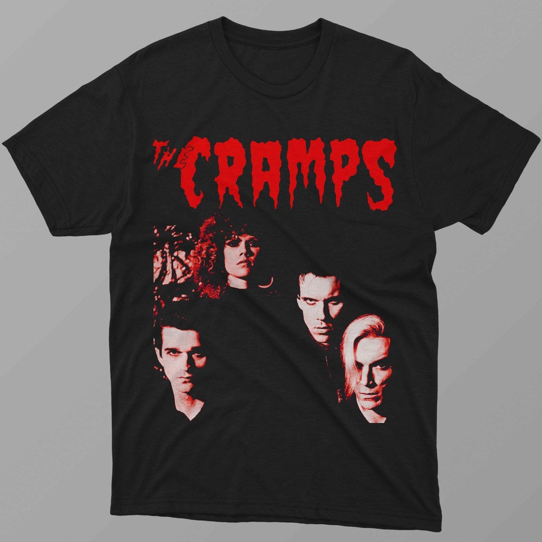 The Cramps T Shirt Band Logo Nuovo Ufficiale Uomo Nero Size L - Foto 5