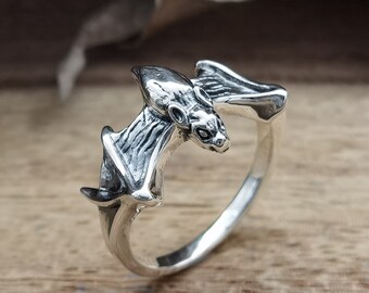 Silver Bat Ring | Etsy Silver Bat Ring | Etsy