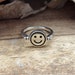 Happy/Depressed rotate Sterling silver ring handmade solid 925 unique modern dainty unisex men women beautiful jewelry gift for her him 