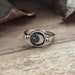 Moon Sterling silver ring handmade solid statement 925 star unique modern anniversary dainty,Valentine's Day gift for him her personalized
