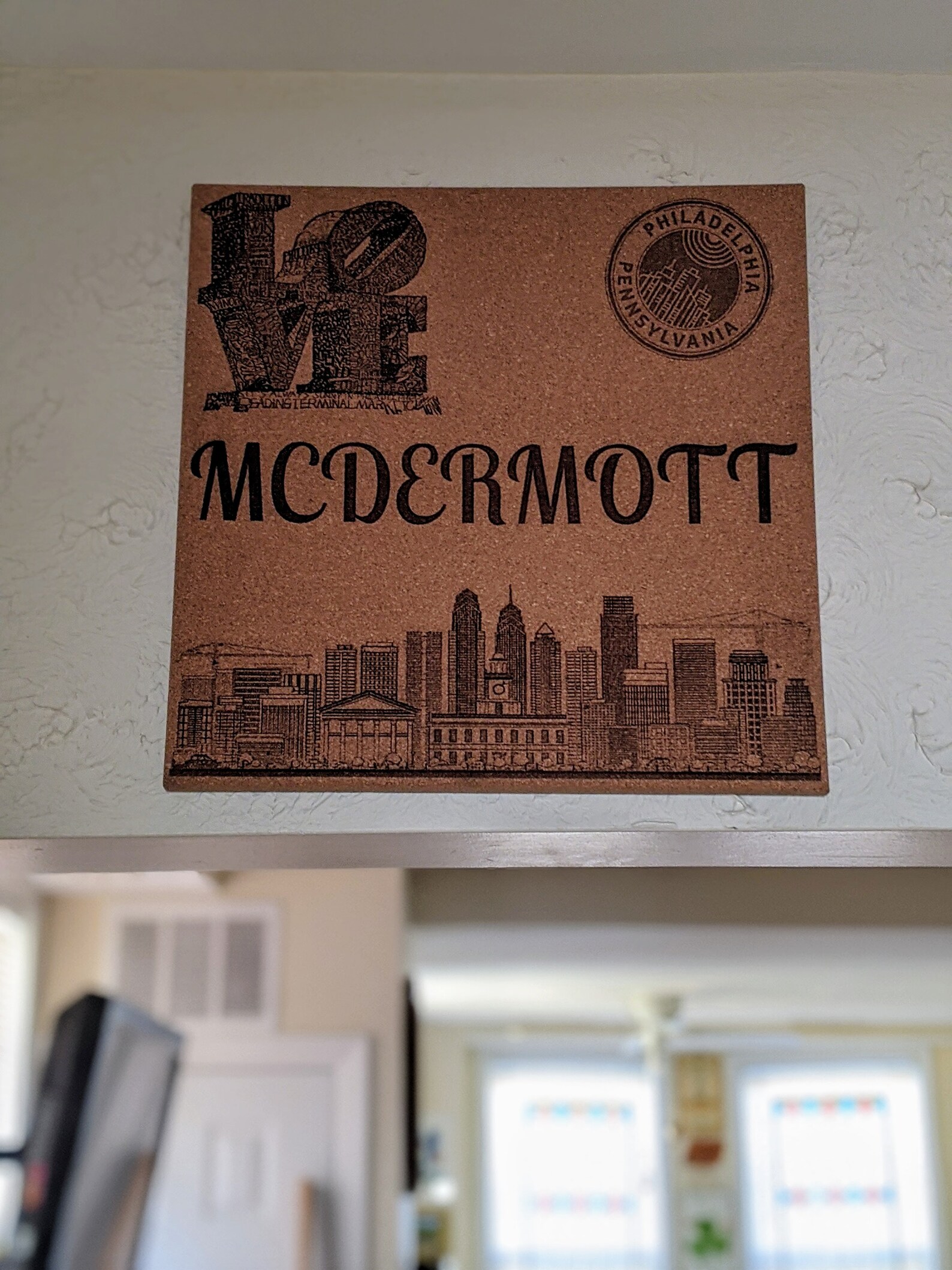 Custom Name & City Hanging Wall Art | Etsy