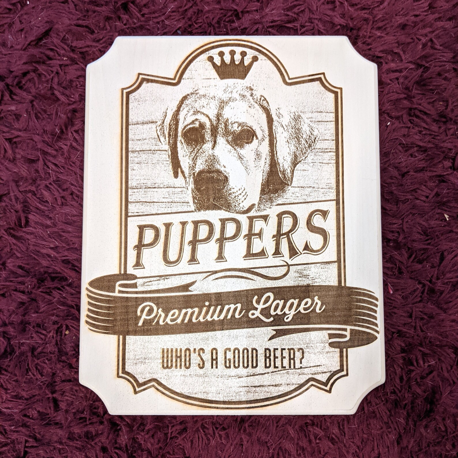 Letterkenny Puppers Beer Custom Hanging Plaque Etsy