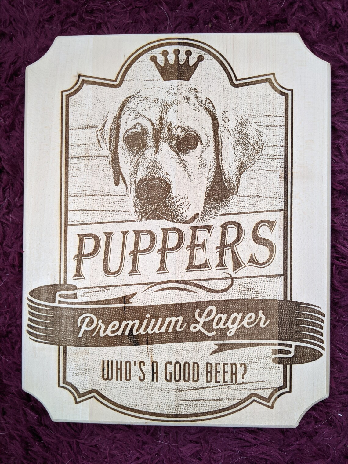 Letterkenny Puppers Beer Custom Hanging Plaque Etsy
