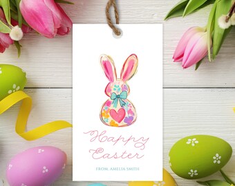 Editable Easter Gift Tags - Printable - Cute Easter Favor Tag - School Easter Tags - Coworker Easter Tags - Staff Appreciation