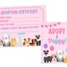 Puppy Party Signs Printable Instant Download Adopt a Puppy Vet Check up ...