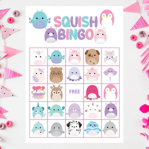 Squish Valentine Printable Instant Download Kids - Etsy