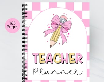 Teacher Planner - Printable - Lesson Planner - Weekly Planner - Schedule - Attendance - Monthly - Small Group - Grades - Digital Download