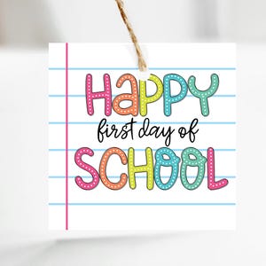 Printable School Tag First Day Students Instant Download Meet the ...