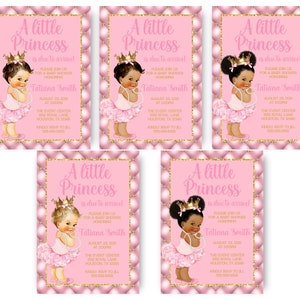 Editable Invitation Baby Shower Princess Printable - Etsy