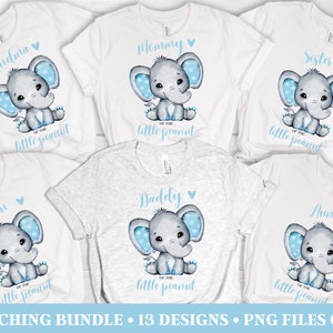 Elephant baby shower - Shirt - Png - Sublimation - Iron on transfer - Instant Download - Digital download