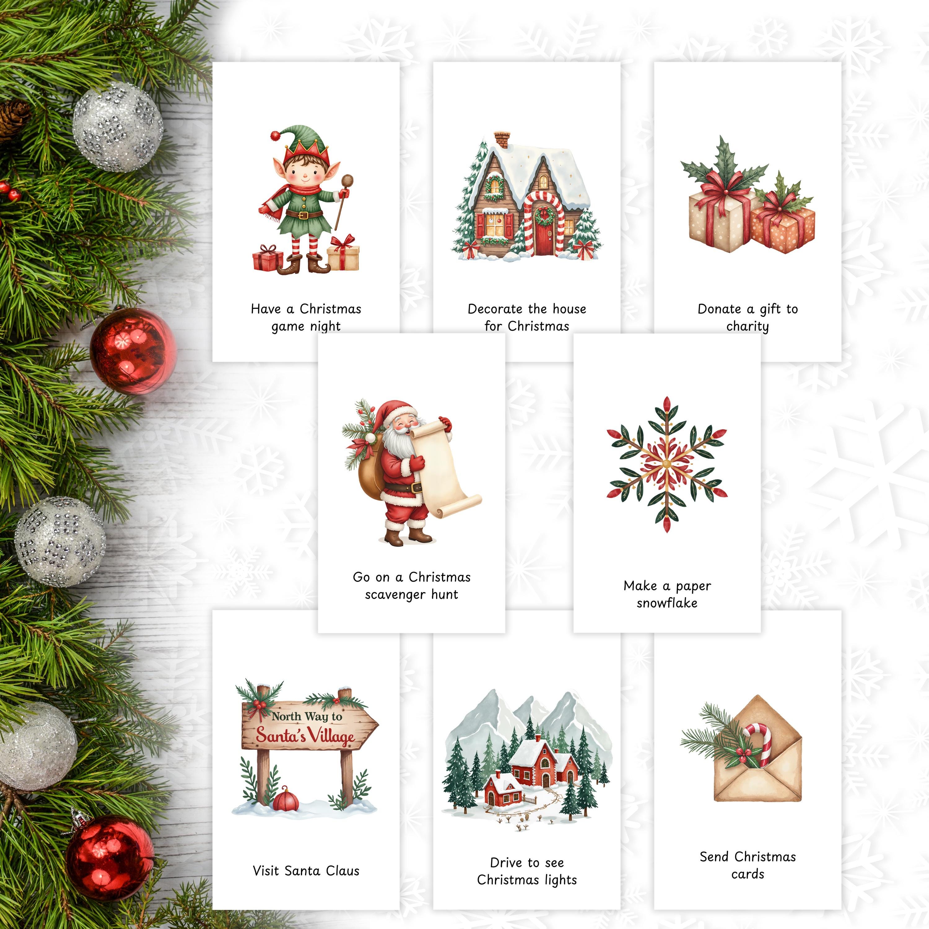 Editable Advent Cards - Printable - Christmas Countdown - Activity ...