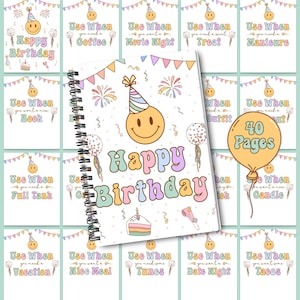 Birthday Gift Card Book - Printable- Gift Card Holder - Instant Download - Birthday Gift Idea - College - Teens - Adults - Birthday Present
