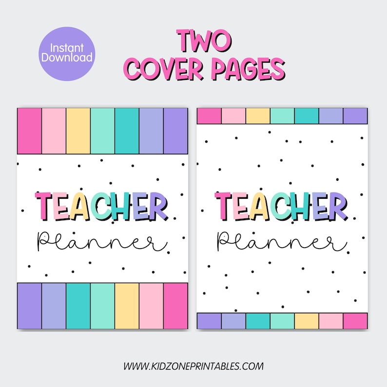 Leraarplanner - afdrukbaar - lesplanner - weekplanner - planning - aanwezigheid - maandelijks - kleine groep - cijfers - digitale download afbeelding 3