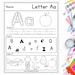 Alphabet Worksheets - Printable - Instant Download - Prek ...