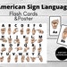 Alphabet Flash Cards American Sign Language (Instant Download) - Etsy