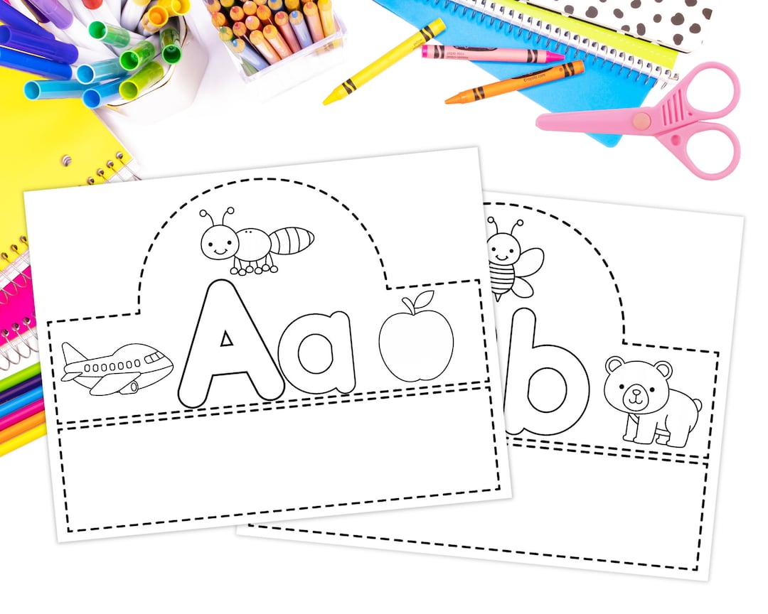 Printable Alphabet Crowns Prek Kindergarten Homeschool Teacher