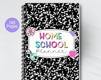 Homeschool Planner - Printable - Lesson Planner - Weekly Planner - Schedule - Attendance - Unit Study - Reading Log - Digital Download