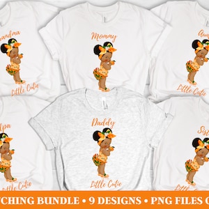 Baby shower sublimation - PNG - Instant download - Cutie baby shower - Little Cutie - It&#39;s a Girl- Matching shirt designs