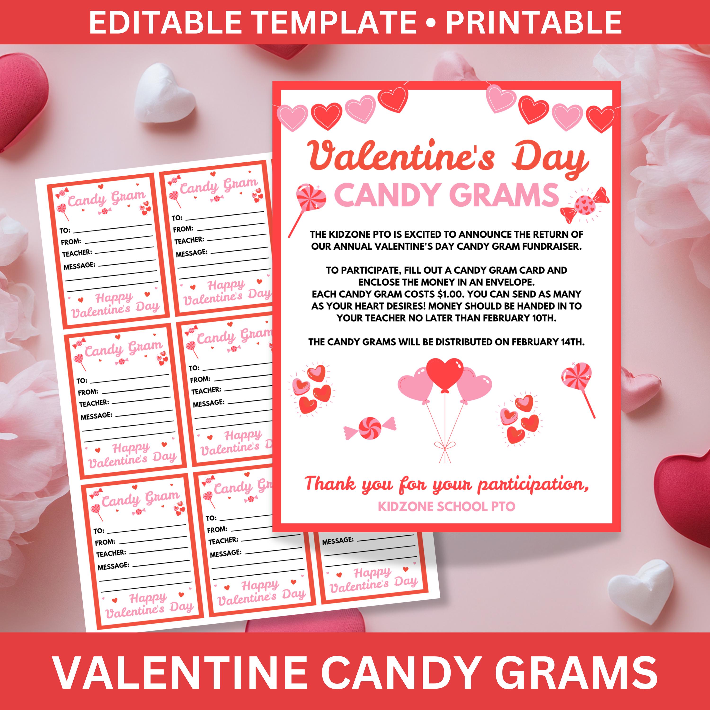 American Greetings Valentinstagskarten (6 Stück) – Mit Candy Hearts Motiv – Inkl. Umschläge & Siegel