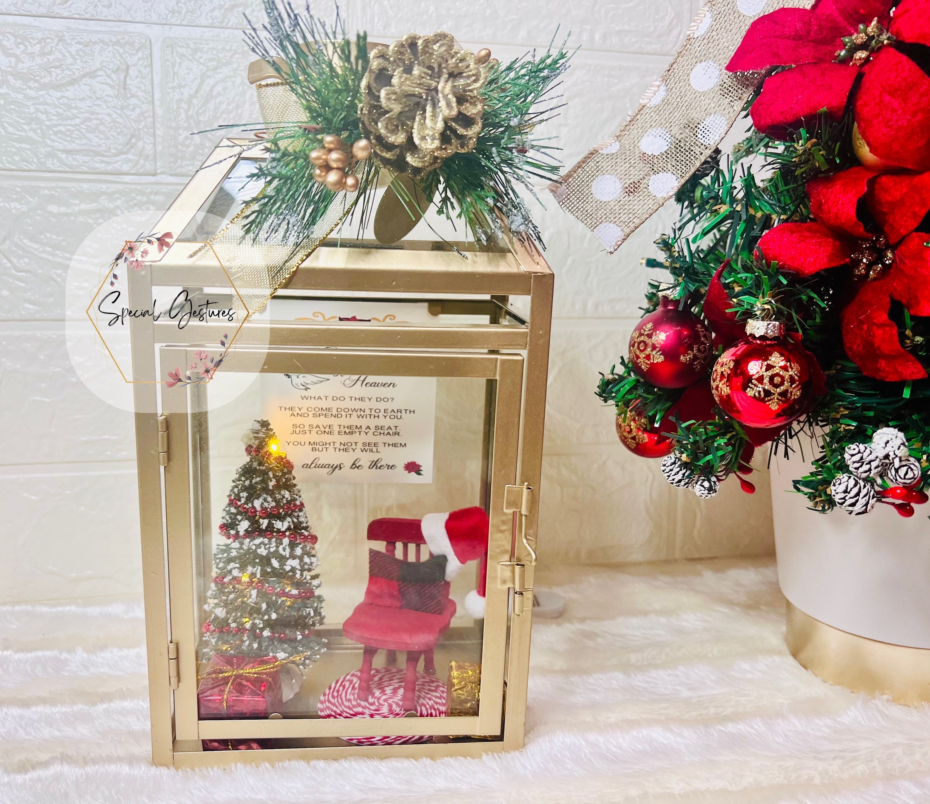 Christmas in Heaven Light up Memorial Lantern Gift. - Etsy UK