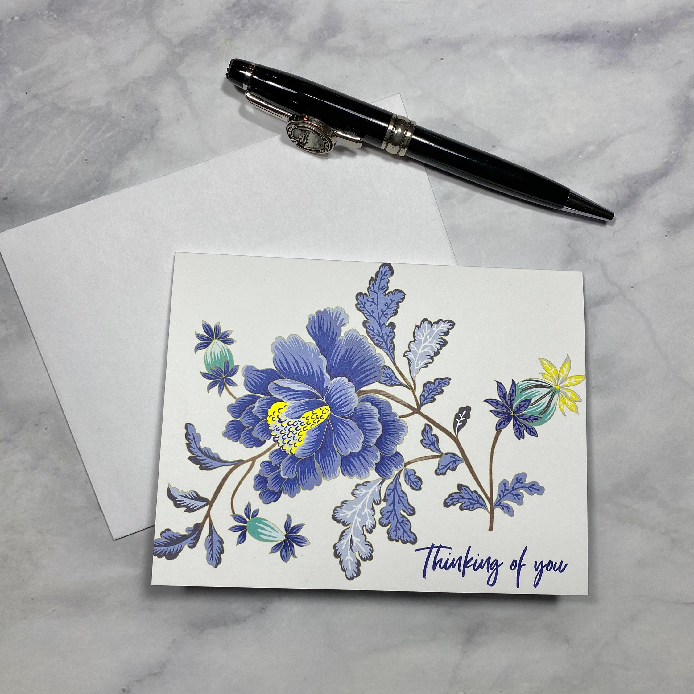 Thinking of you Boxed set of 8 cards with white envelopes Etsy
