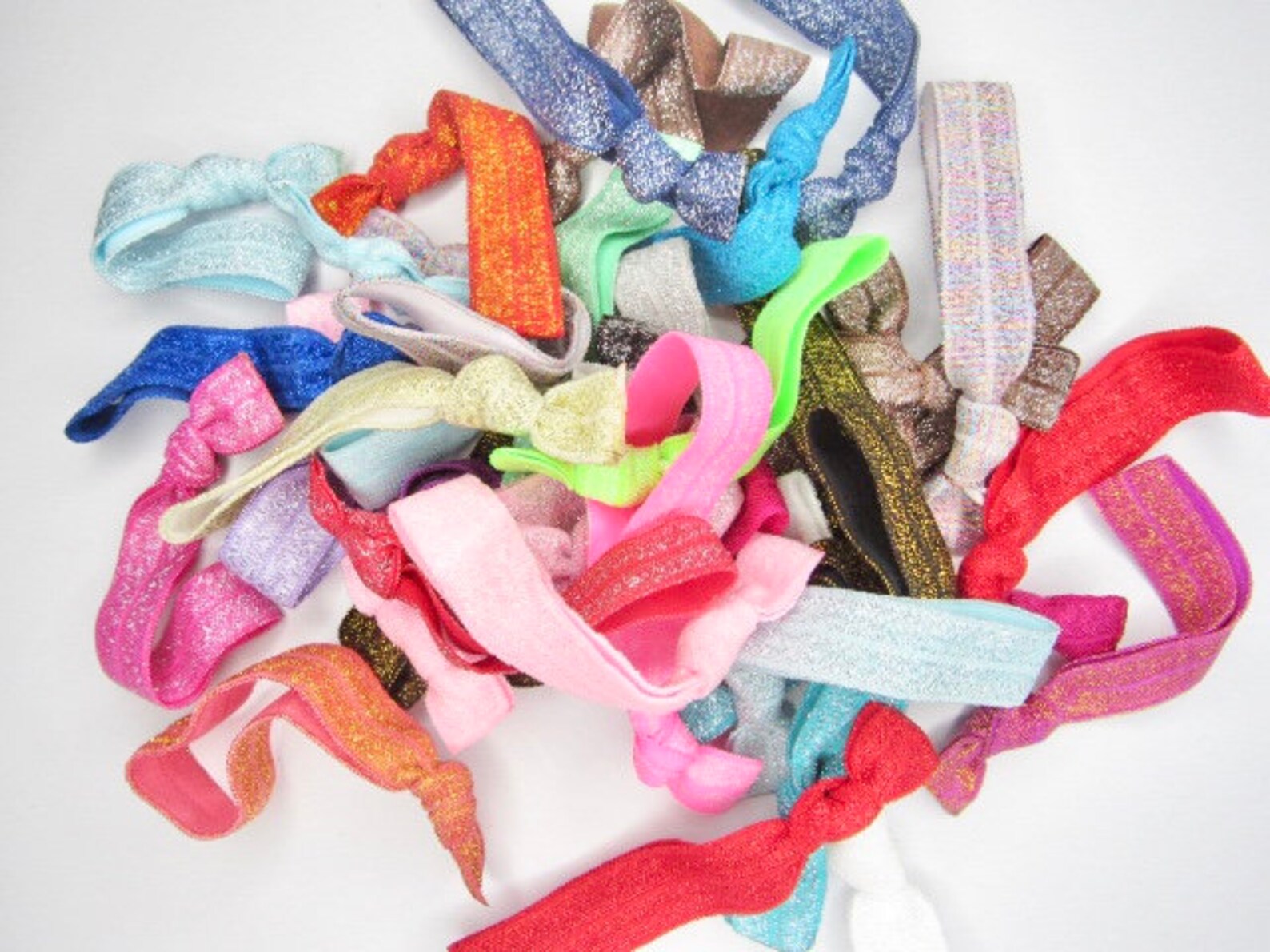 Glitter Hair Elastic Packs 3 elastics per pack Etsy