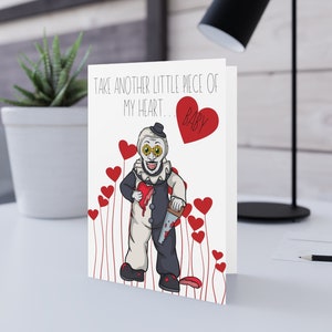 Art The Clown Horror Valentine's Day Card