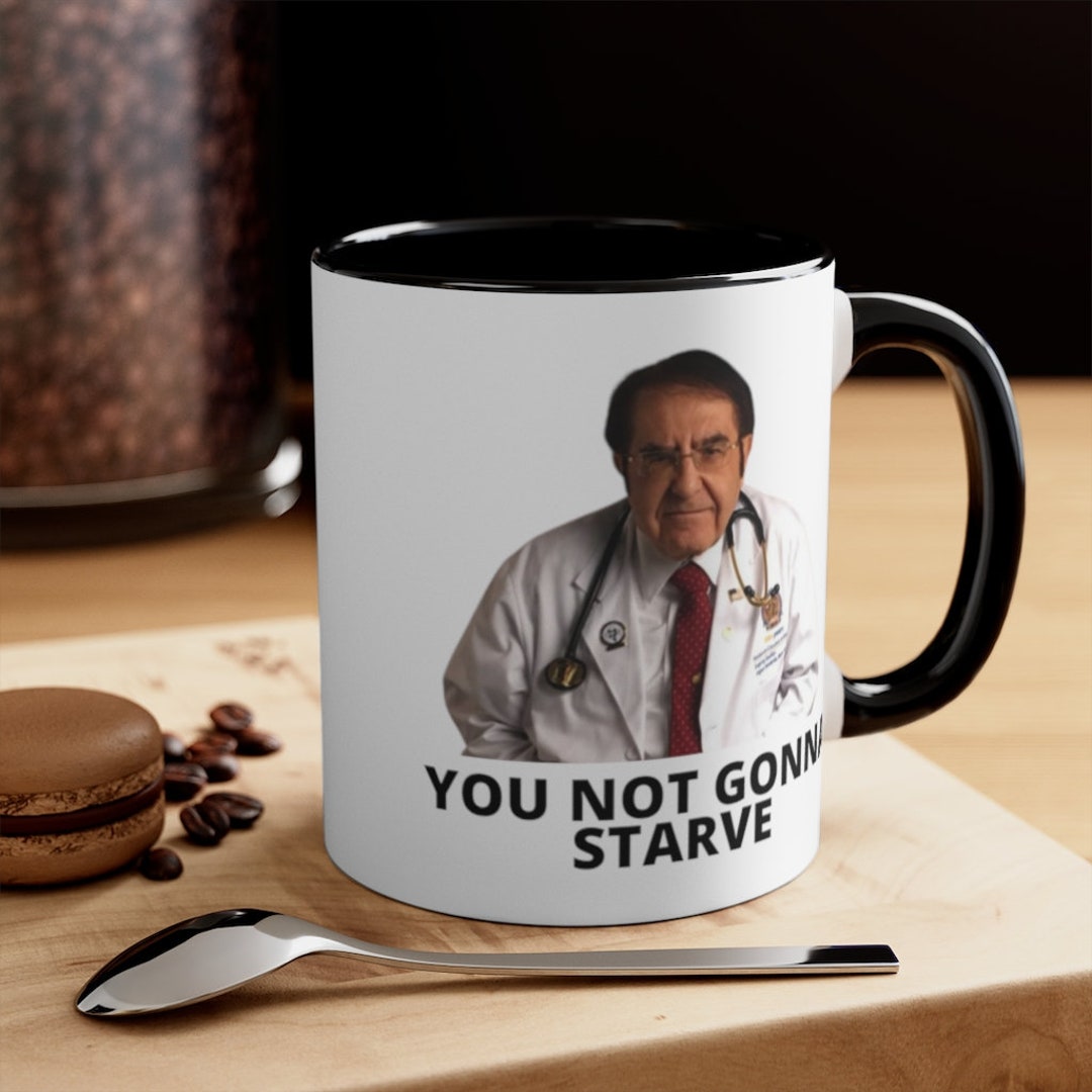  LINQWkk Taza de café con texto en inglés Dr. Nowzaradan con  texto en inglés «My 600 lb life You have one munt to lose turdy pounds»,  divertida taza de café de