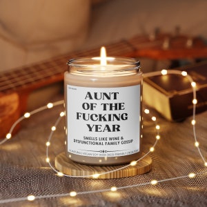 Aunt Candle, Candle For Aunt, Best Aunt Gift Idea, Gift for Auntie, Thank You Gift, Candle for Auntie, Scented Candle, 9oz