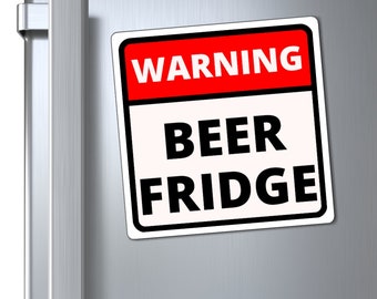 Funny Refrigerator Magnets Warning Sign Beer Fridge Gift - Etsy