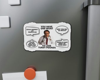 Dr Nowzaradan Magnet, Dr Now, Why you eat so much , Funny Refrigerator magnet, Dr Now fridge Magnet, Motivational Weight Loss Die-Cut Magnet