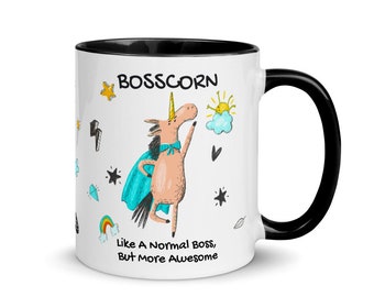 Boss Mug, Unicorn Boss, Like A Normal Boss But More Awesome, Funny Boss Gift Idea, Unicorn Gift Boss, Boss Birthday Gift, Work Funny Gift