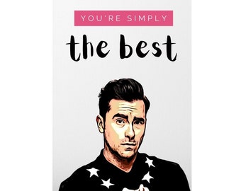 David Rose Valentine's Day Card, David Rose greeting Card, moira rose, You're Simply The Best Card, david rose valentines, Ew David card,