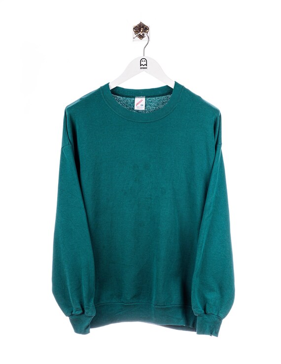 Vintage Jerzees 80s Basic Sweatshirt Gruen