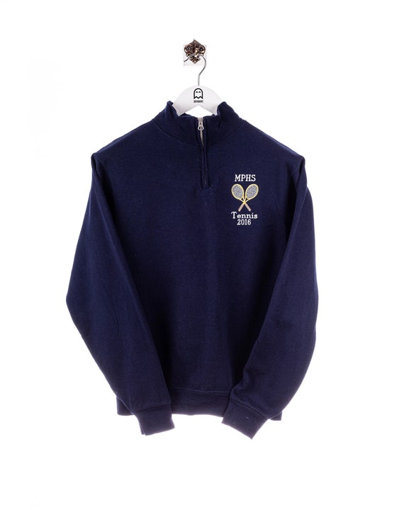 Vintage Jerzees MPHS Tennis Stick Sweatshirt Navy