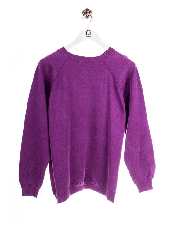 Vintage Hanes 90s Basic Sweatshirt Purple