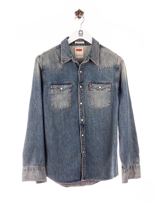 Vintage Levis Denim Shirt Blue