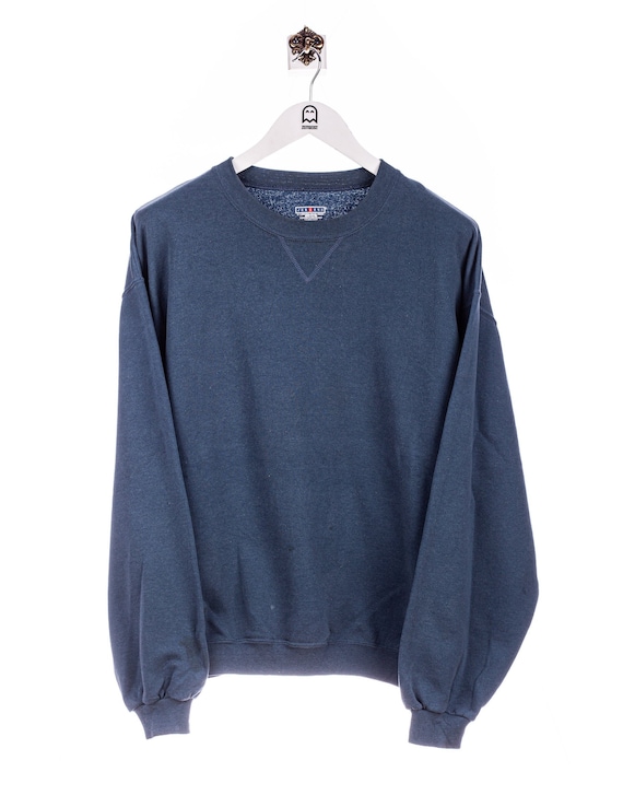 Vintage Jerzees Basic Look Sweatshirt Blau/Grau
