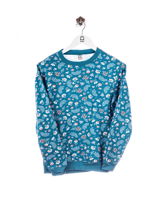 Vintage Blair Floral Print Sweatshirt Floral/Blau