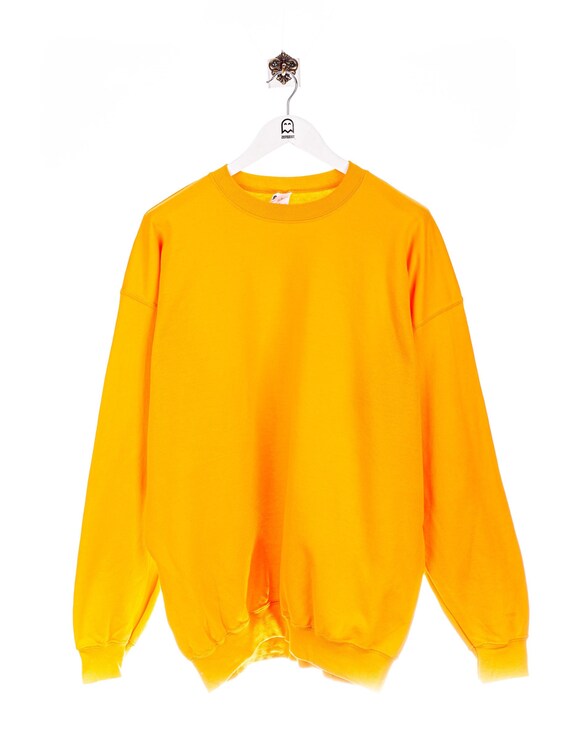 Vintage Gildan Basic Sweatshirt Yellow